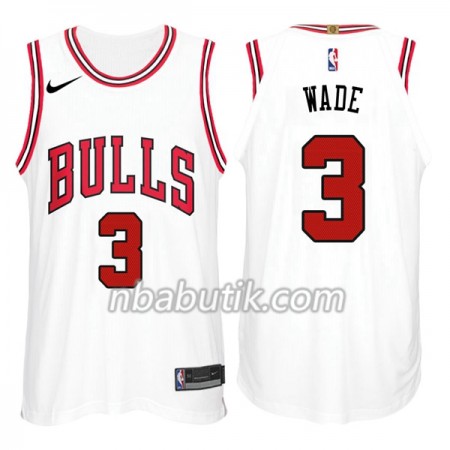 NBA Mænd Trøje Chicago Bulls Dwyane Wade 3 Nike Hvid Swingman